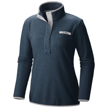 Dámské Svetry Columbia PFG Harborside Fleece Plus Size Tmavě Blankyt Bílé WOXCDJ241